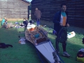 Preparatie van de boot