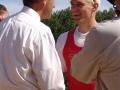 Nico Rienks feliciteert Andrej Synek met winst skiff