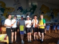 Winnende estafette-team