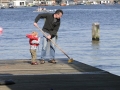 Baancommissarissen vegen de baan schoon